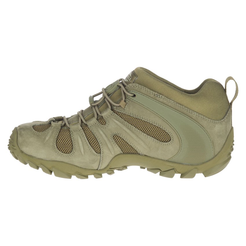 Chaussure de Securite Merrell Cham 8 Stretch Tactical Vert Olive Homme | Y.M.DDGR